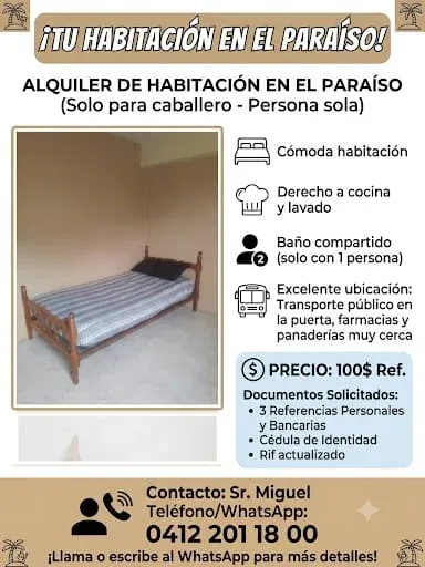 Alquiler de habitacion para caballero -Estudiante - 2