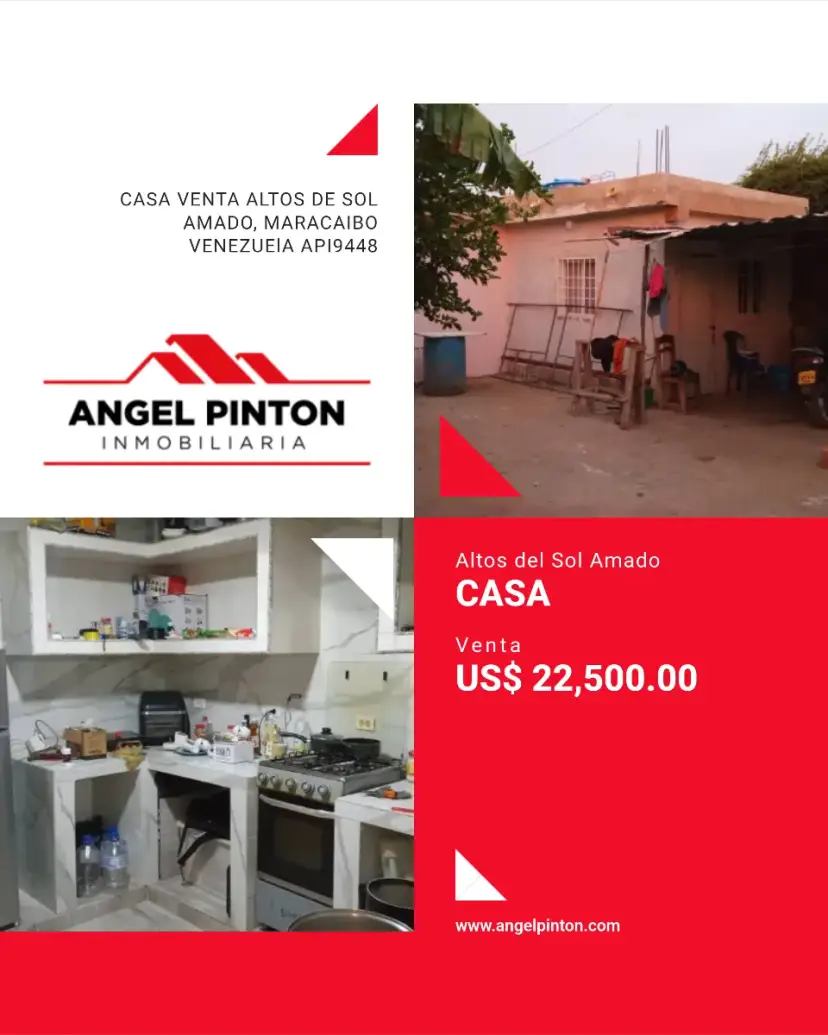 CASA VENTA ALTOS DE SOL AMADO, MARACAIBO VENEZUElA API9448