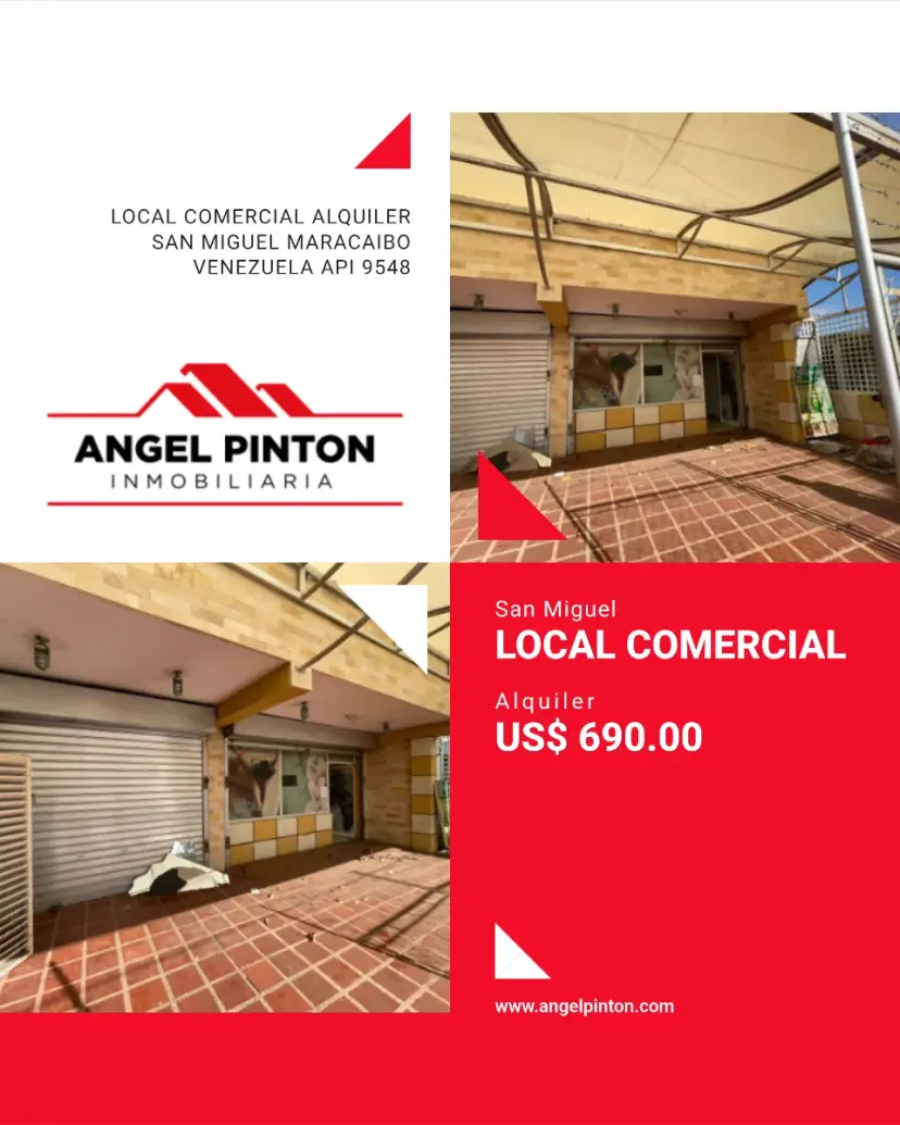 LOCAL COMERCIAL ALQUILER SAN MIGUEL MARACAIBO VENEZUELA API 9548