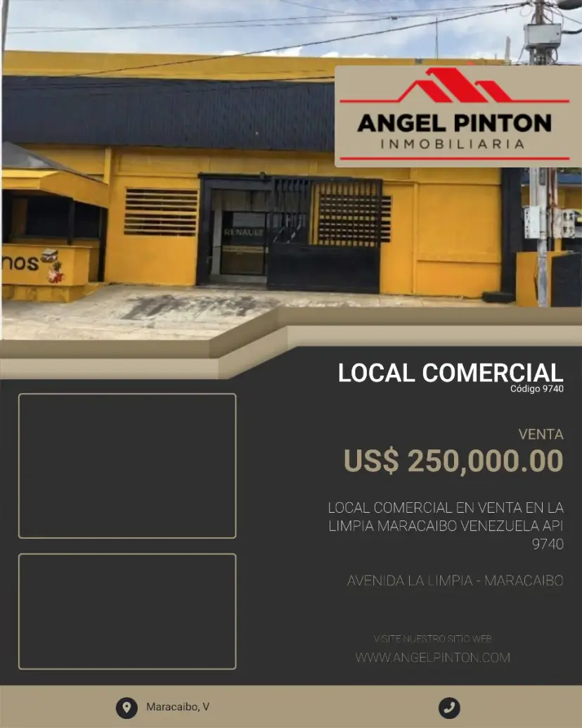 LOCAL COMERCIAL EN VENTA EN LA LIMPIA MARACAIBO VENEZUELA API 9740