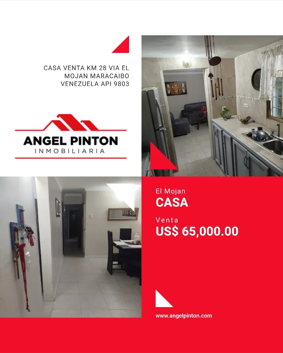 CASA VENTA KM 28 VIA EL MOJAN MARACAIBO VENEZUELA API 9803