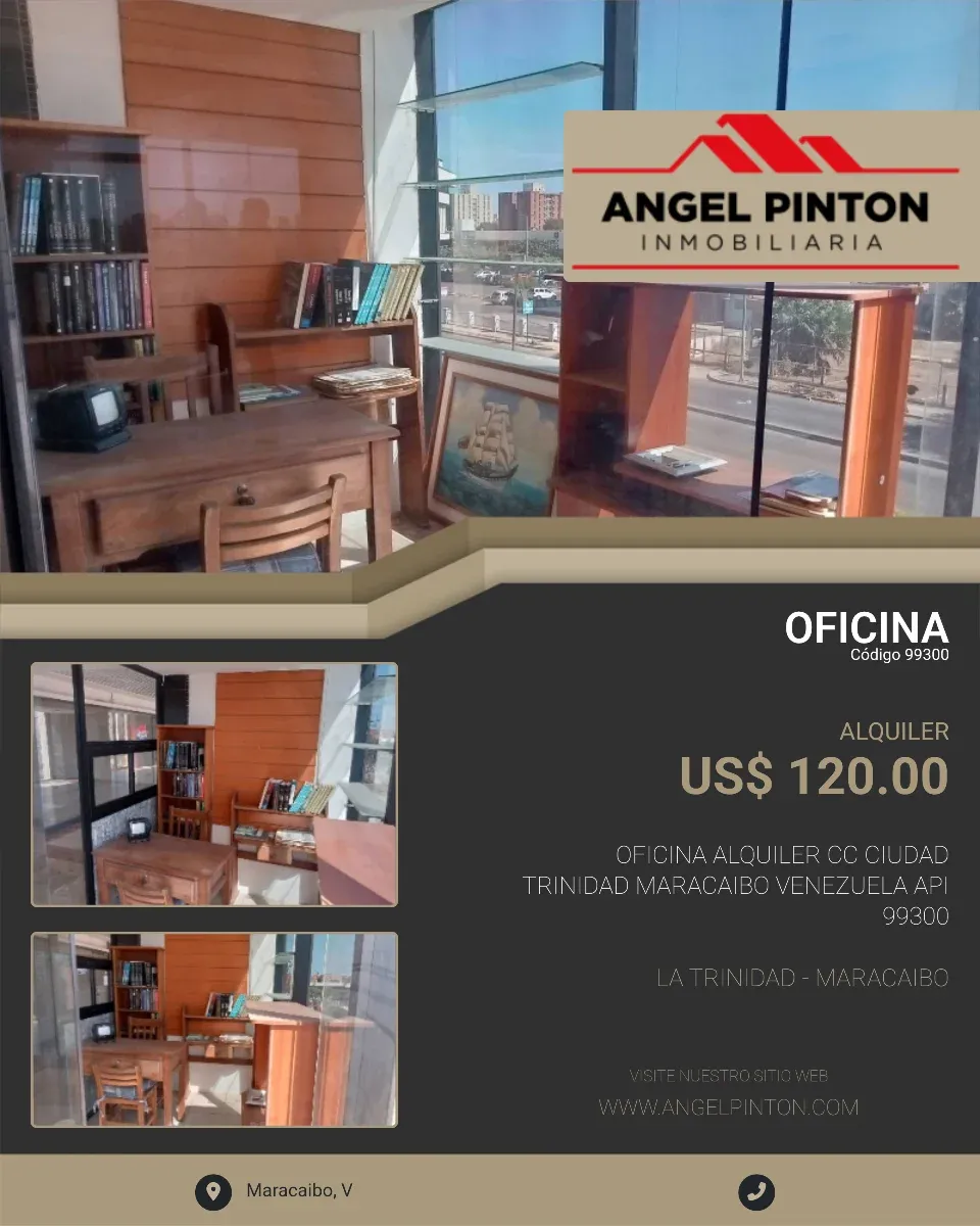 OFICINA ALQUILER CC CIUDAD TRINIDAD MARACAIBO VENEZUELA API 99300