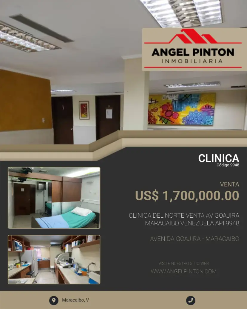 CLÍNICA DEL NORTE VENTA AV GOAJIRA MARACAIBO VENEZUELA API 9948