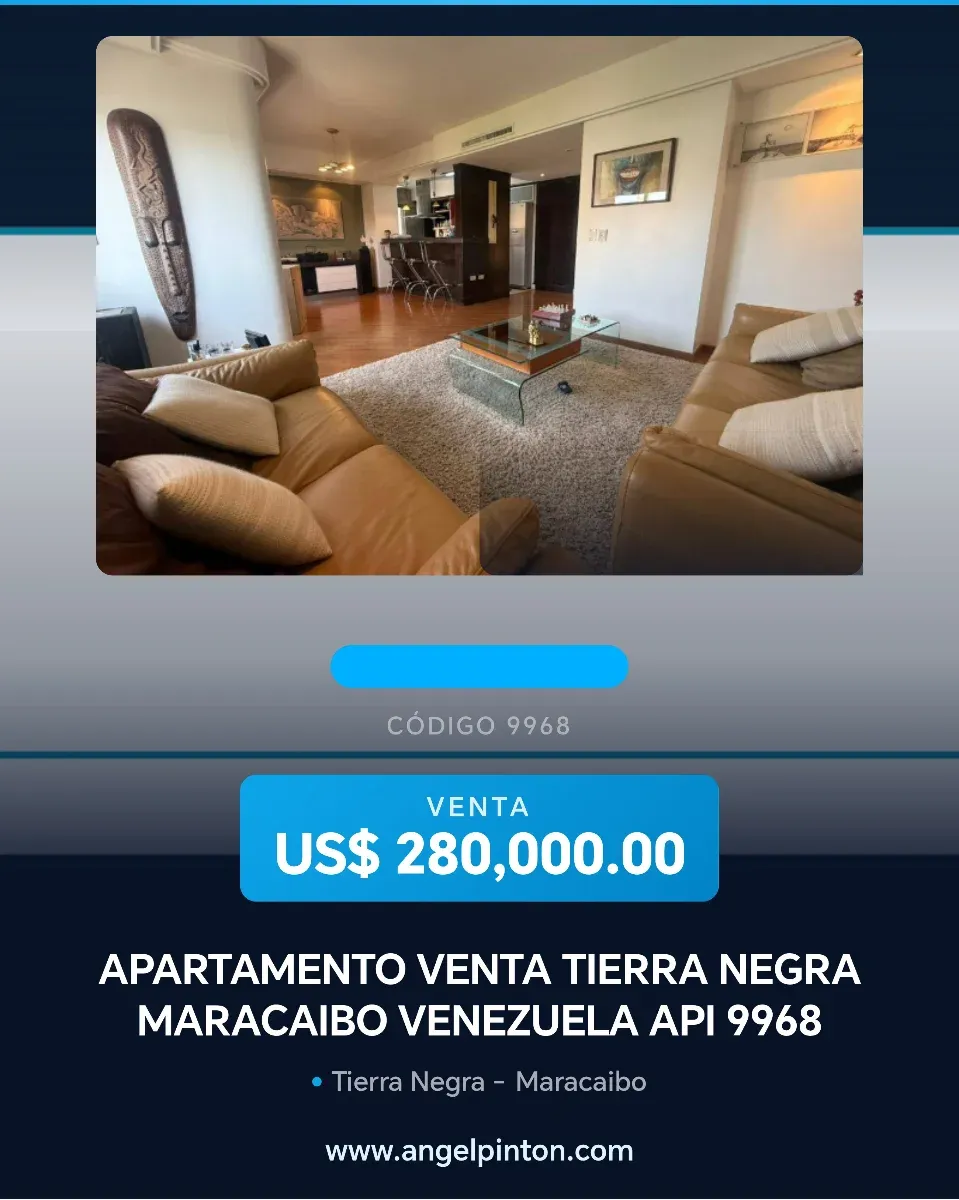 APARTAMENTO VENTA TIERRA NEGRA MARACAIBO VENEZUELA API 9968