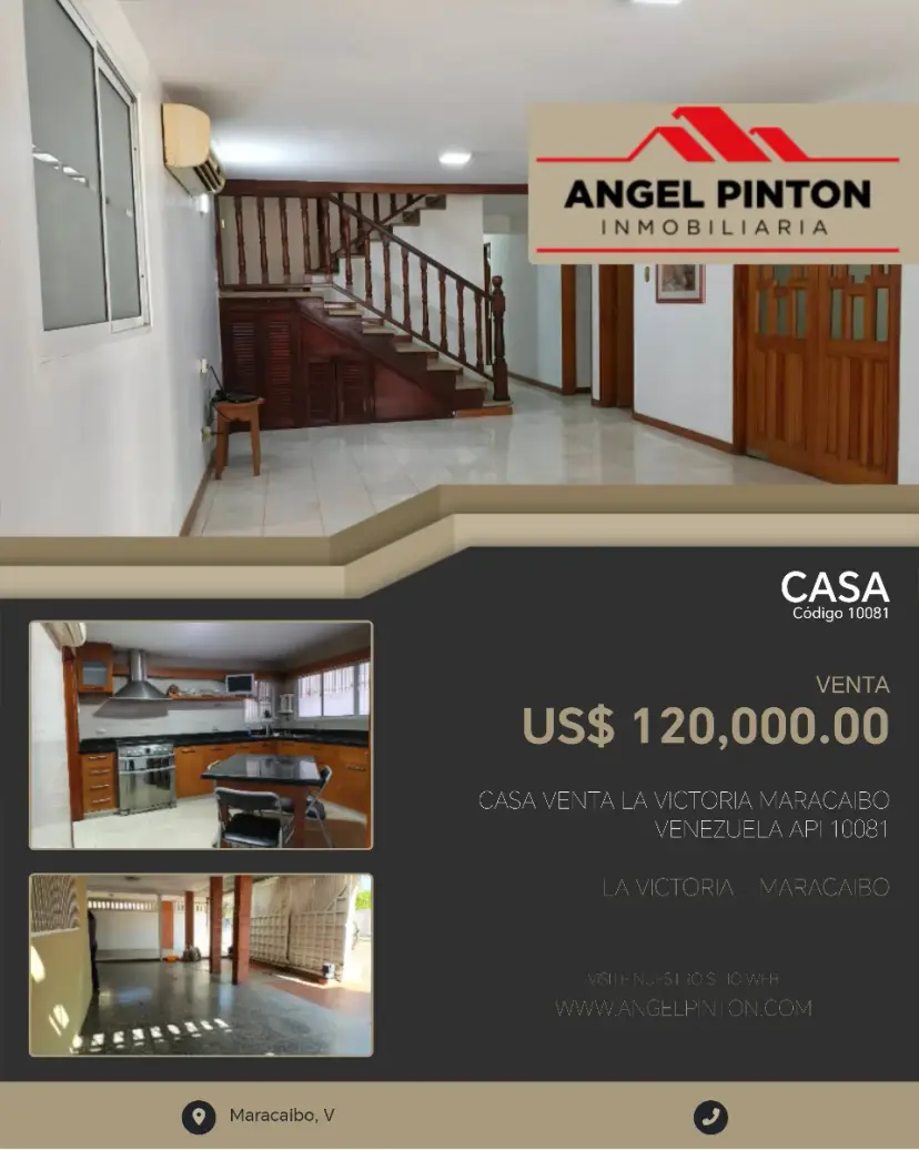 CASA VENTA LA VICTORIA MARACAIBO VENEZUELA API 10081