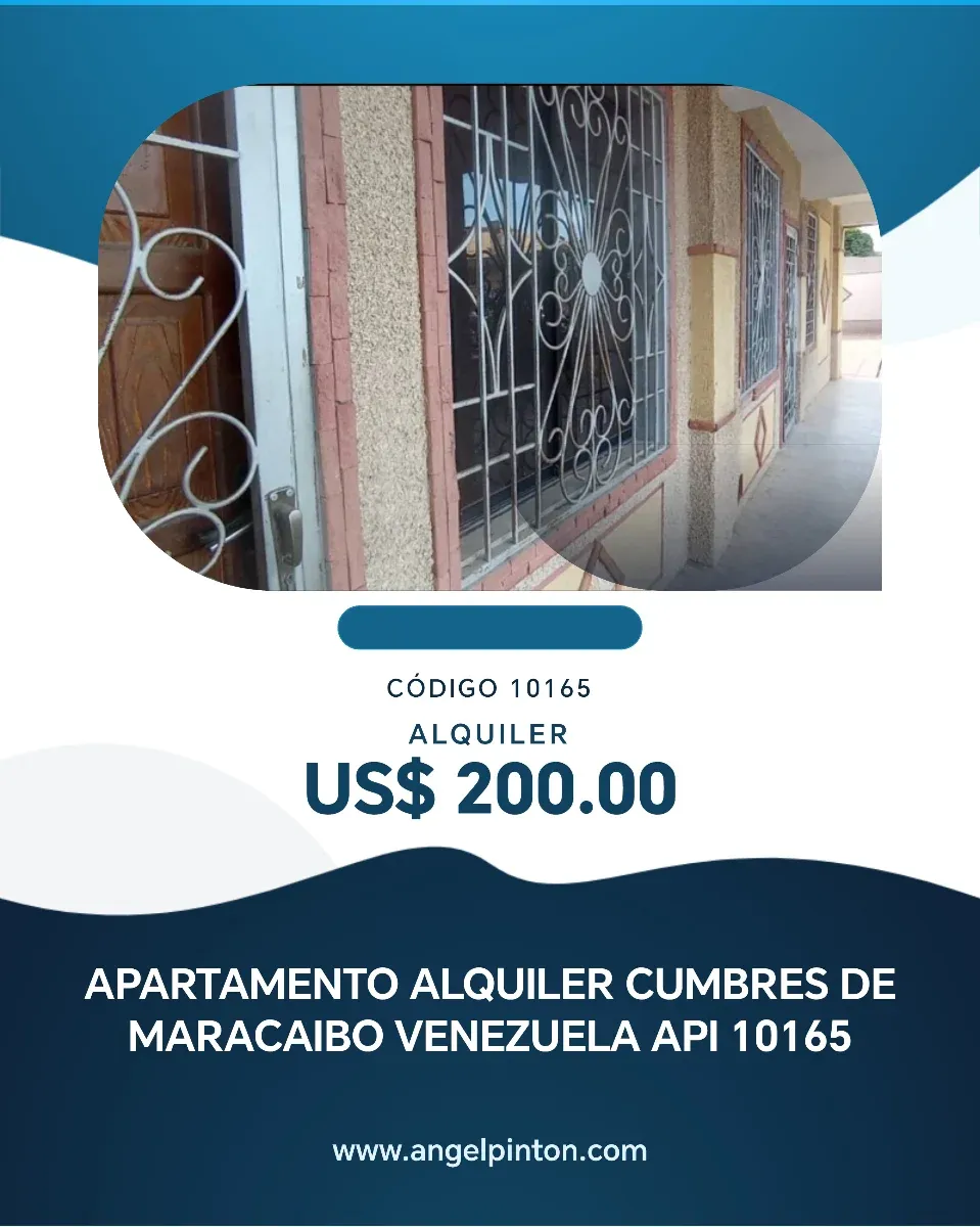 APARTAMENTO ALQUILER CUMBRES DE MARACAIBO VENEZUELA API 10165