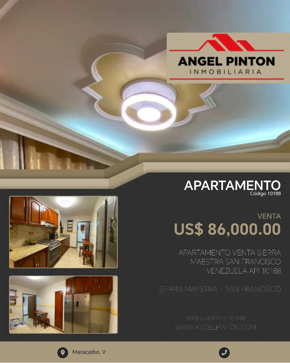 APARTAMENTO VENTA SIERRA MAESTRA SAN FRANCISCO VENEZUELA API 10188