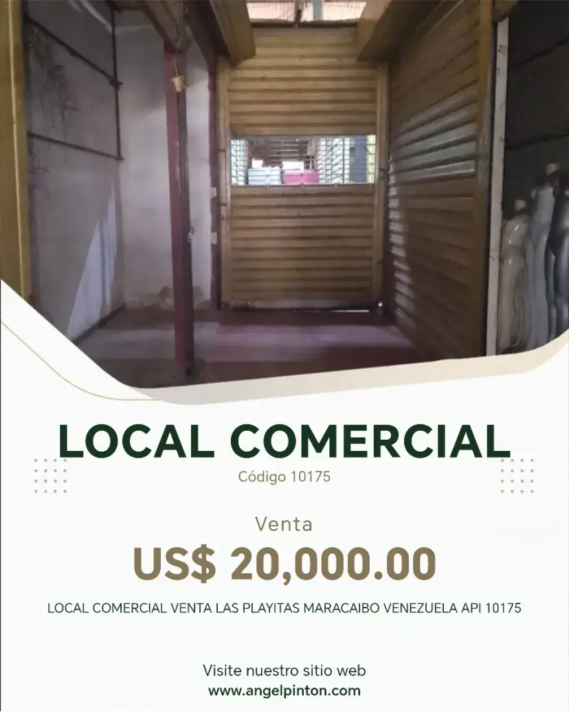 LOCAL COMERCIAL VENTA LAS PLAYITAS MARACAIBO VENEZUELA API 10175