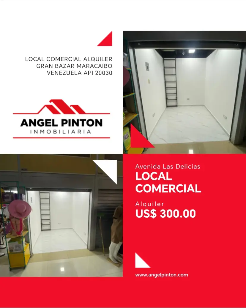 LOCAL COMERCIAL ALQUILER GRAN BAZAR MARACAIBO VENEZUELA API 20030