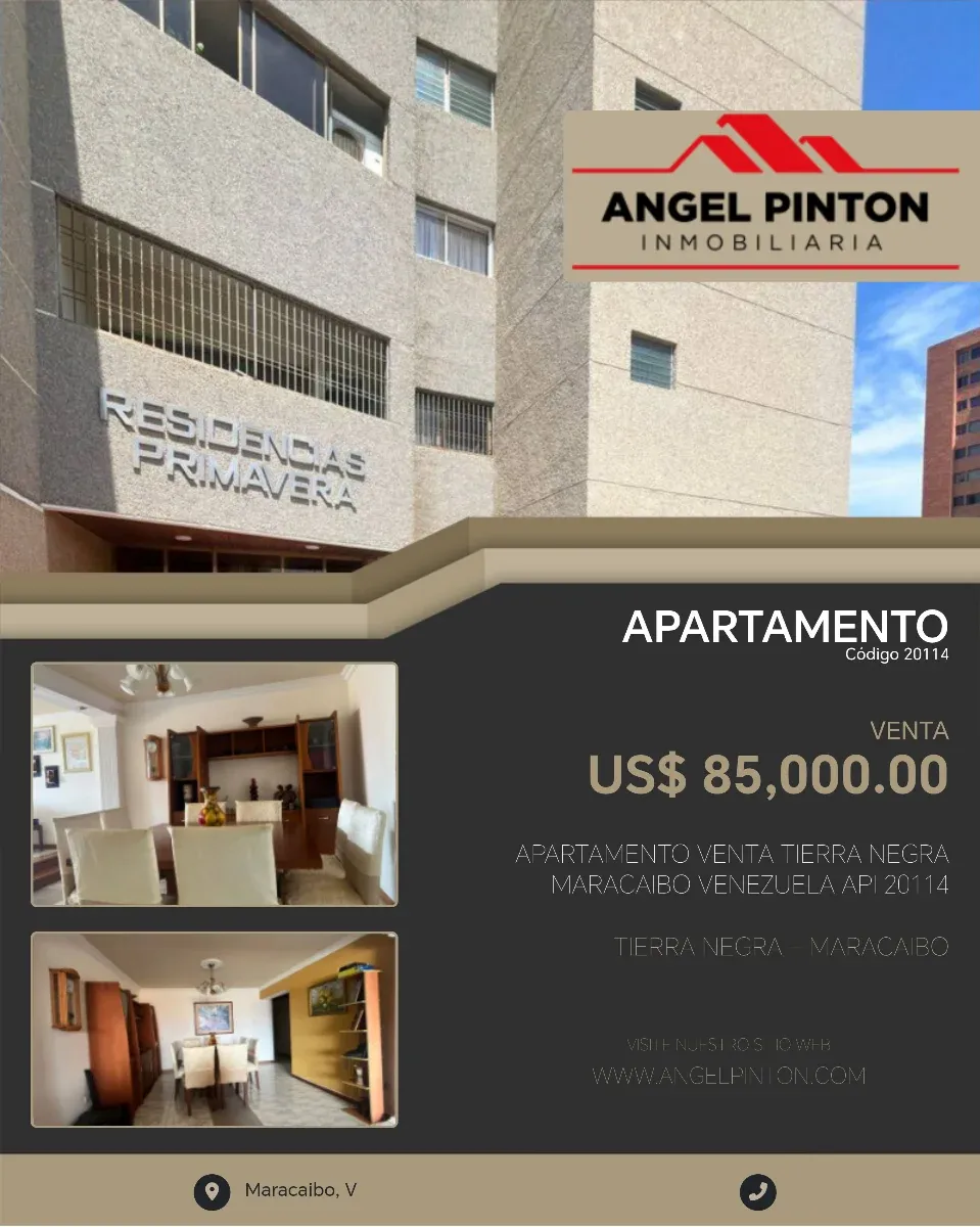 APARTAMENTO VENTA TIERRA NEGRA MARACAIBO VENEZUELA API 20114