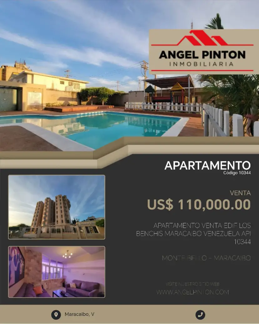 APARTAMENTO VENTA EDIF LOS BENCHIS MARACAIBO VENEZUELA API 10344