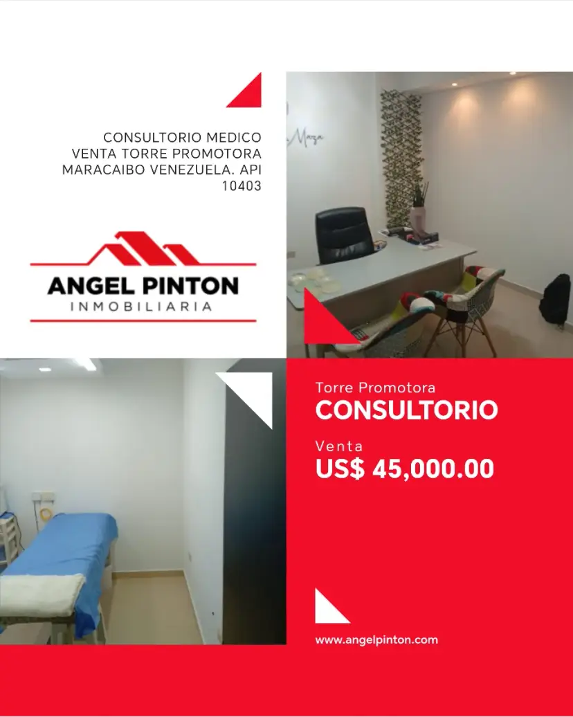 CONSULTORIO MEDICO VENTA TORRE PROMOTORA MARACAIBO VENEZUELA. API 10403