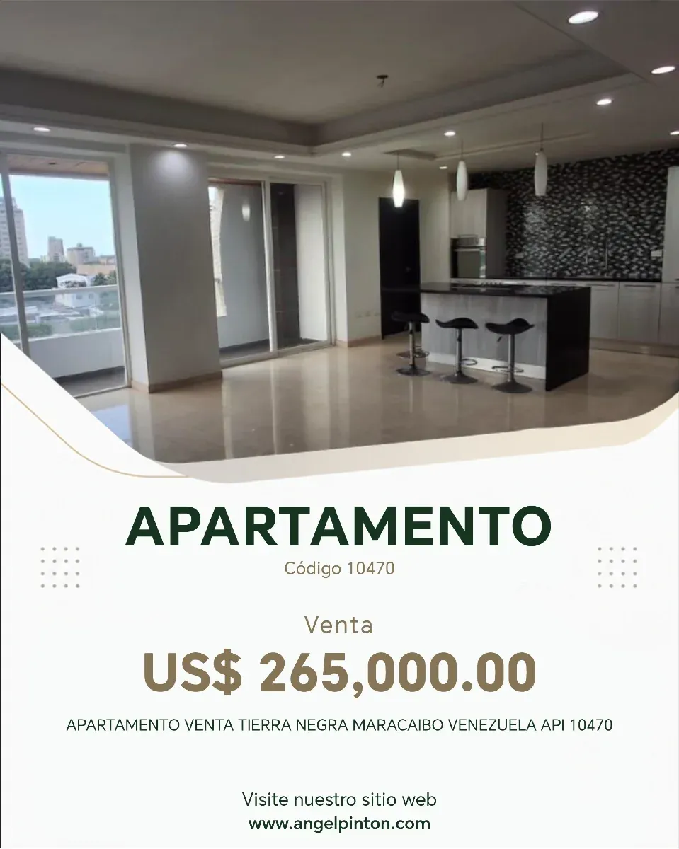 APARTAMENTO VENTA TIERRA NEGRA MARACAIBO VENEZUELA API 10470