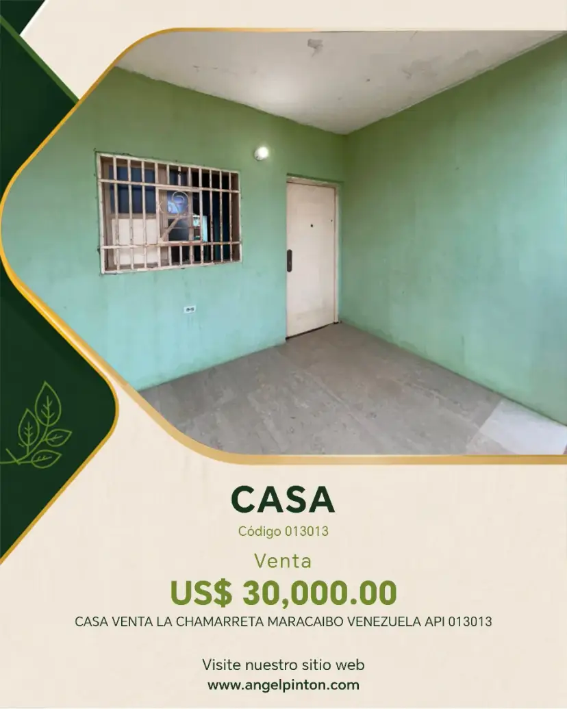 CASA VENTA LA CHAMARRETA MARACAIBO VENEZUELA API 013013