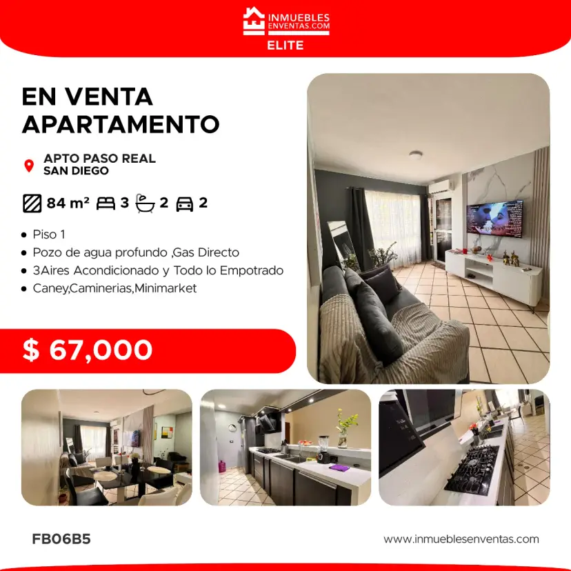 Apartamento en venta en San Diego 
