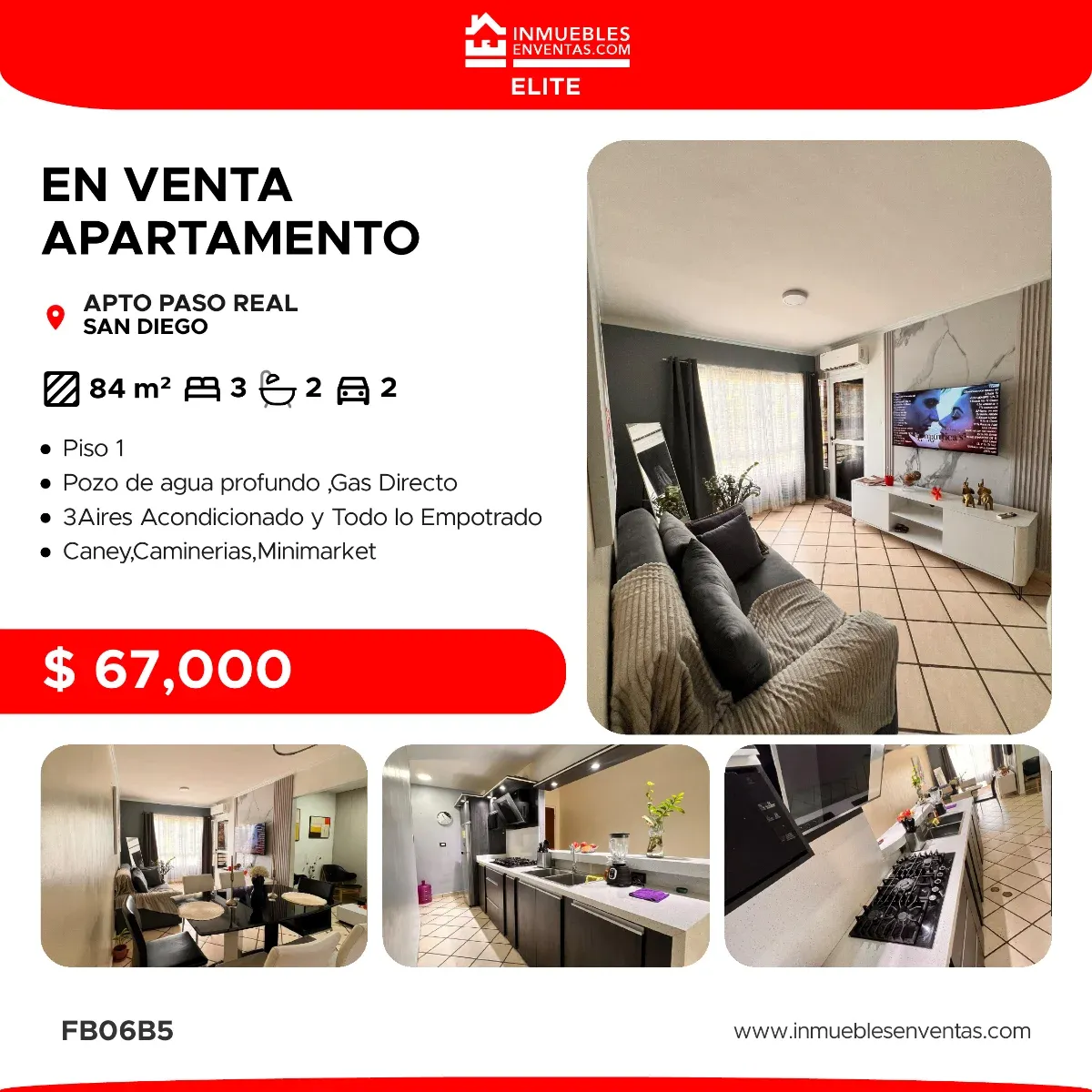 Apartamento en venta en San Diego 