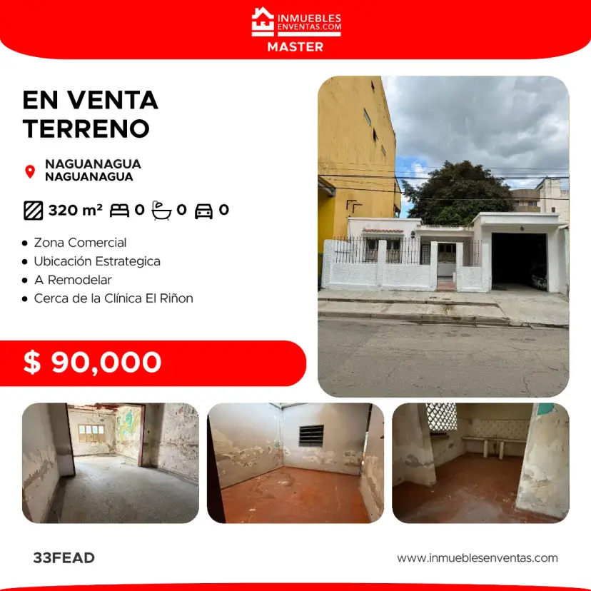 Terreno y bienhechuria en venta Naguanagua 