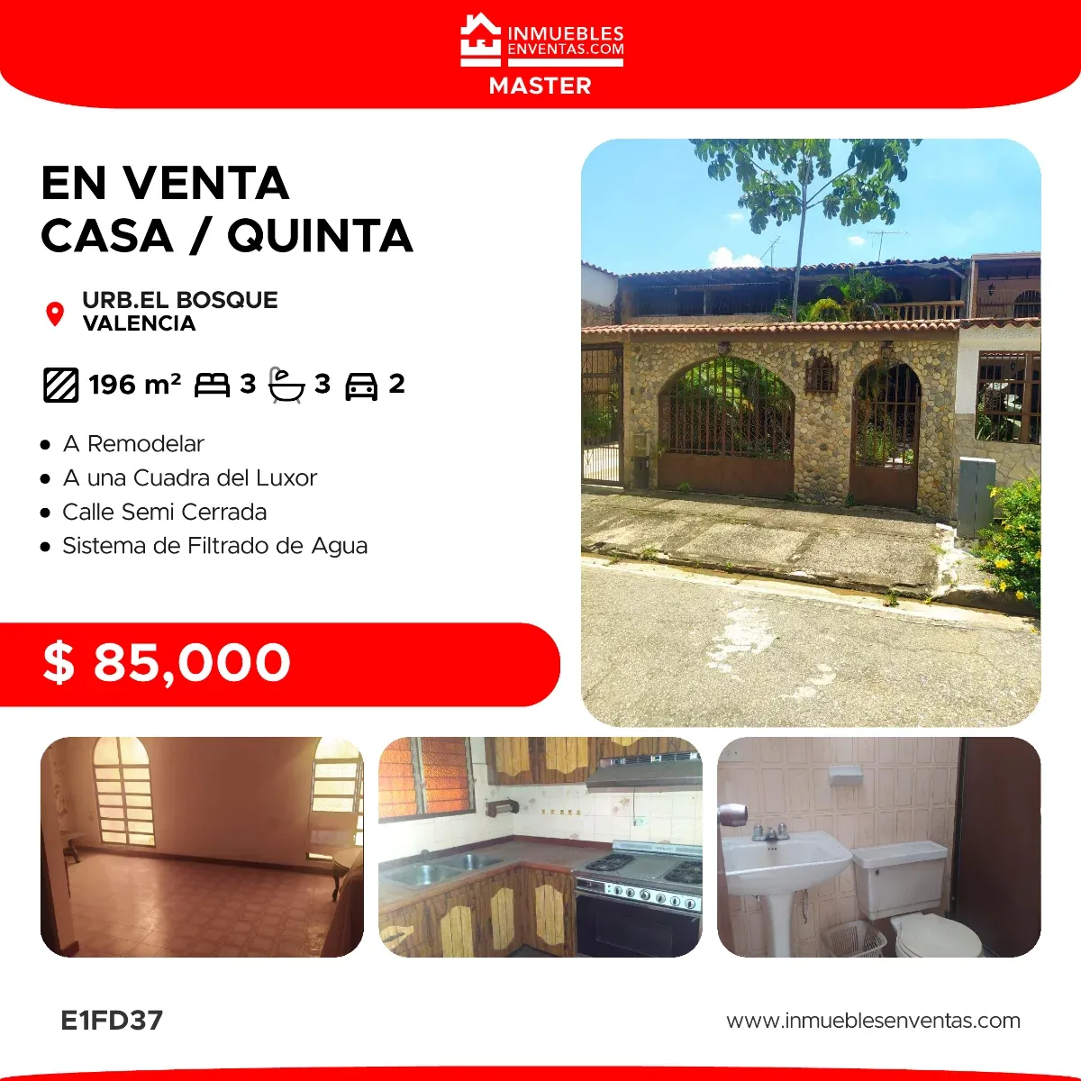 Casa en venta Urb El Bosque 