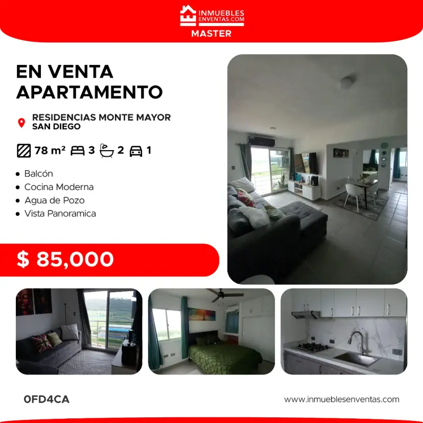 Apartamento en venta Resd. Monte Mayor 