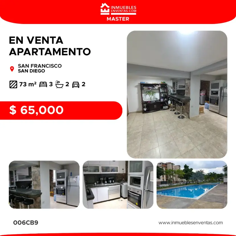 Apartamento en venta Residencia San Francisco, San Diego 