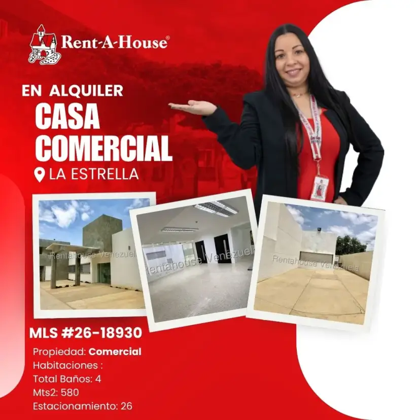 MLS 26-18930 ALQUILER DE CASA COMERCIAL EN LA ESTRELLA 