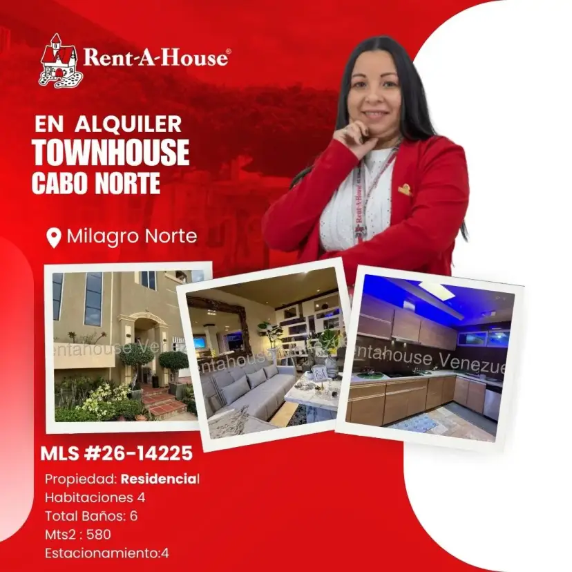 MLS 26-14225 ALQUILER DE TOWNHOUSE EN CABO NORTE