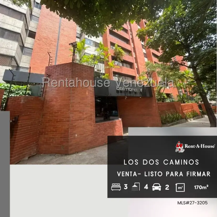 Amplio Apartamento en Venta Resd. Balmoral Los Dos Caminos