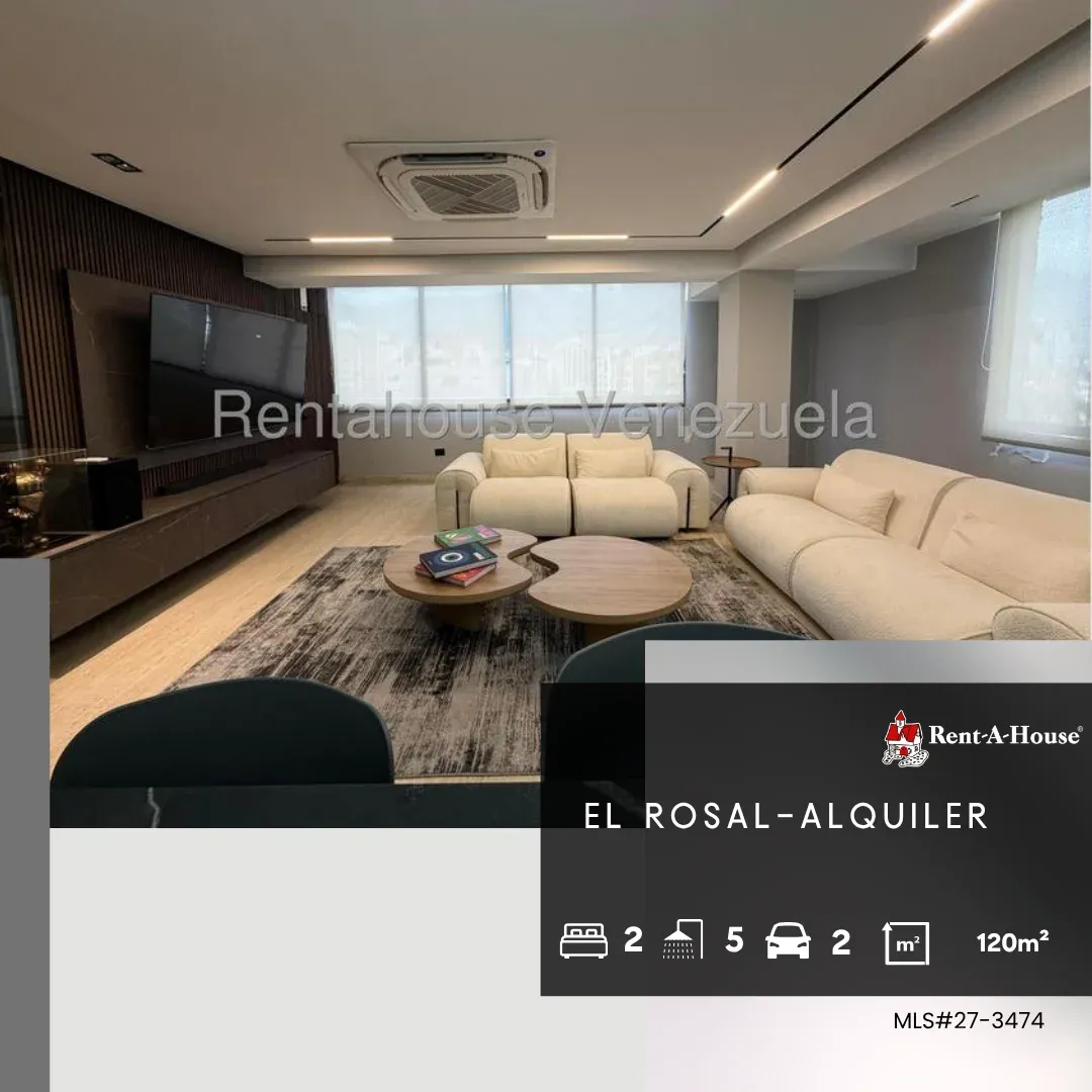 Alquiler de Apartamento amoblado en el Rosal. 