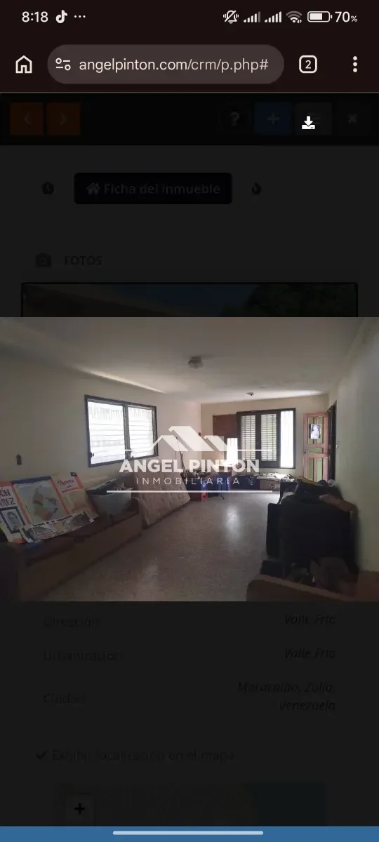 CASA VENTA VALLE FRIO MARACAIBO VENEZUELA API 9472 - 4