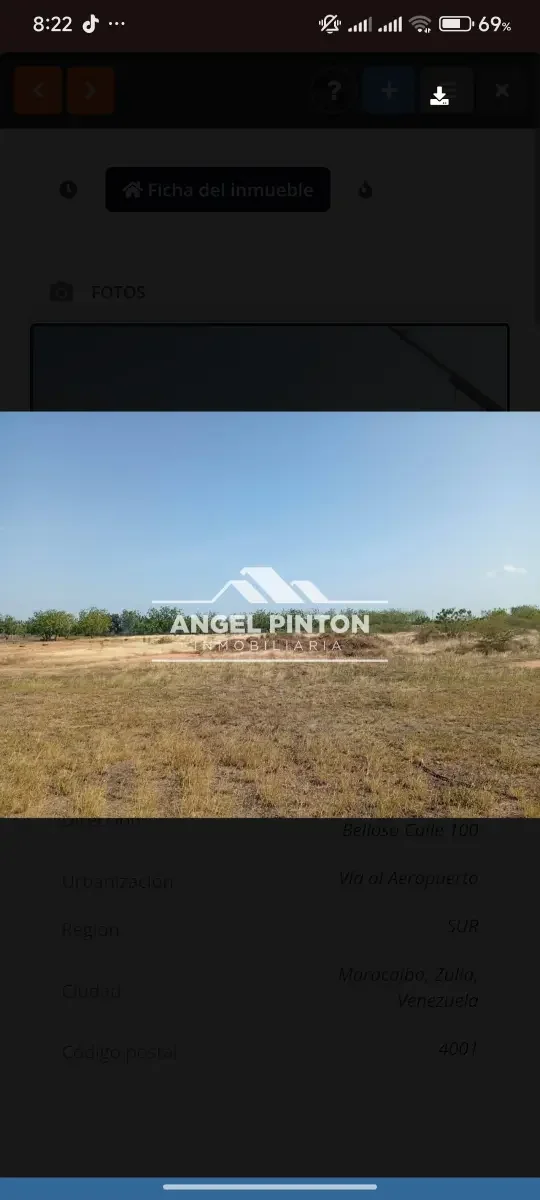 TERRENO EN VENTA VIA AL AEROPUERTO MARACAIBO VENEZUELA API 9465 - 2