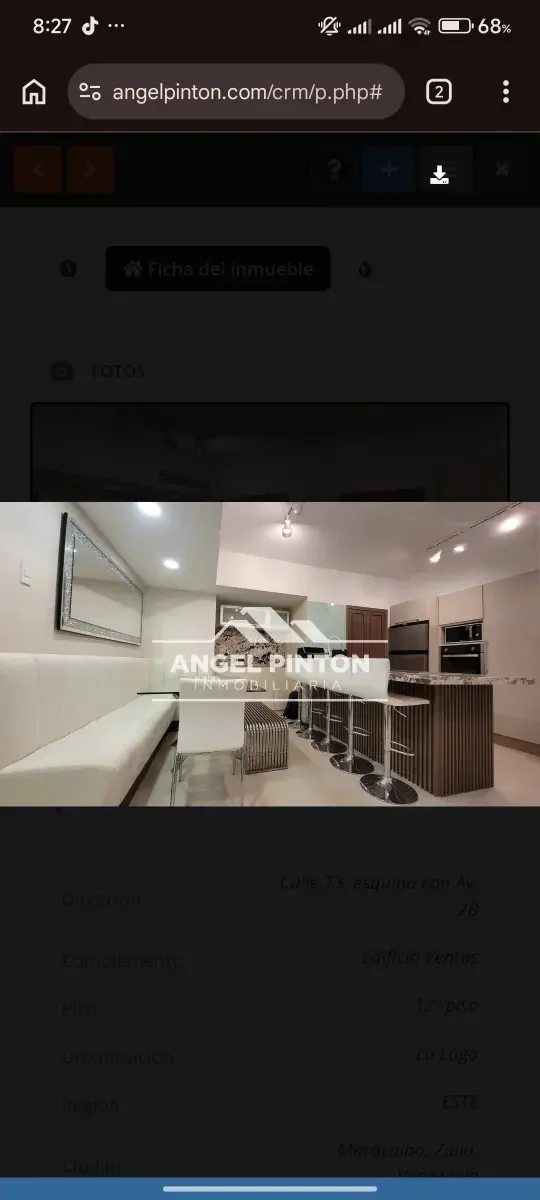 APARTAMENTO EN VENTA ZONA ESTE EDIFICIO VENTUS MARACAIBO VENEZUELA API 9445  - 2