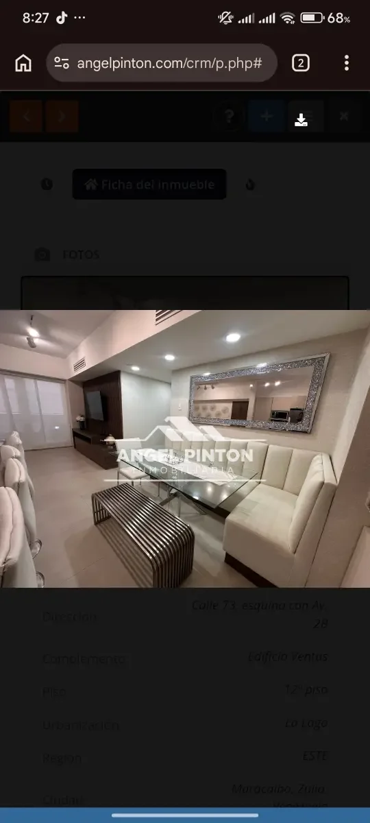 APARTAMENTO EN VENTA ZONA ESTE EDIFICIO VENTUS MARACAIBO VENEZUELA API 9445  - 4