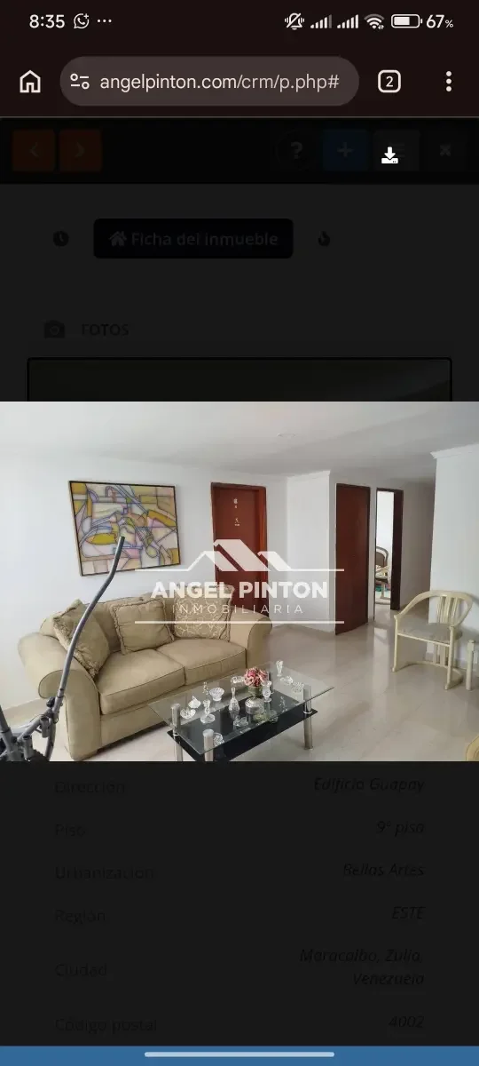 APARTAMENTO VENTA BELLAS ARTES MARACAIBO VENEZUELA API 9404 - 5