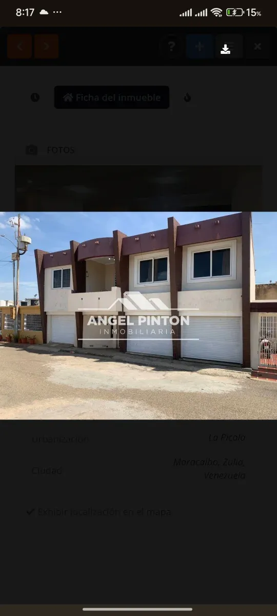  CASA VENTA LA PICOLA MARACAIBO VENEZUELA API 9880 - 2