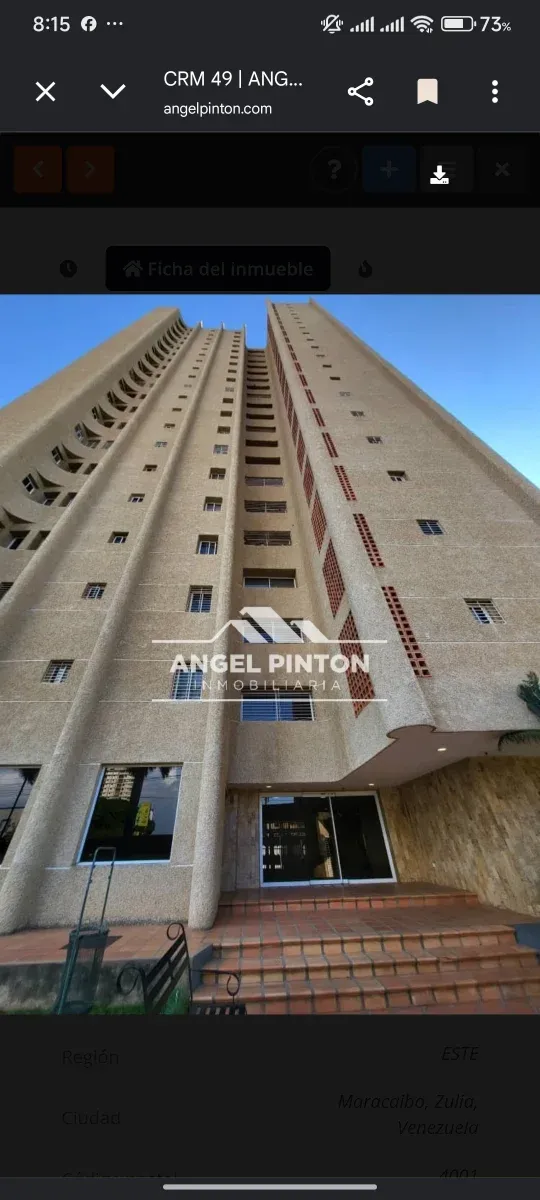 APARTAMENTO VENTA AV BELLA VISTA MARACAIBO VENEZUELA API 9852 - 2