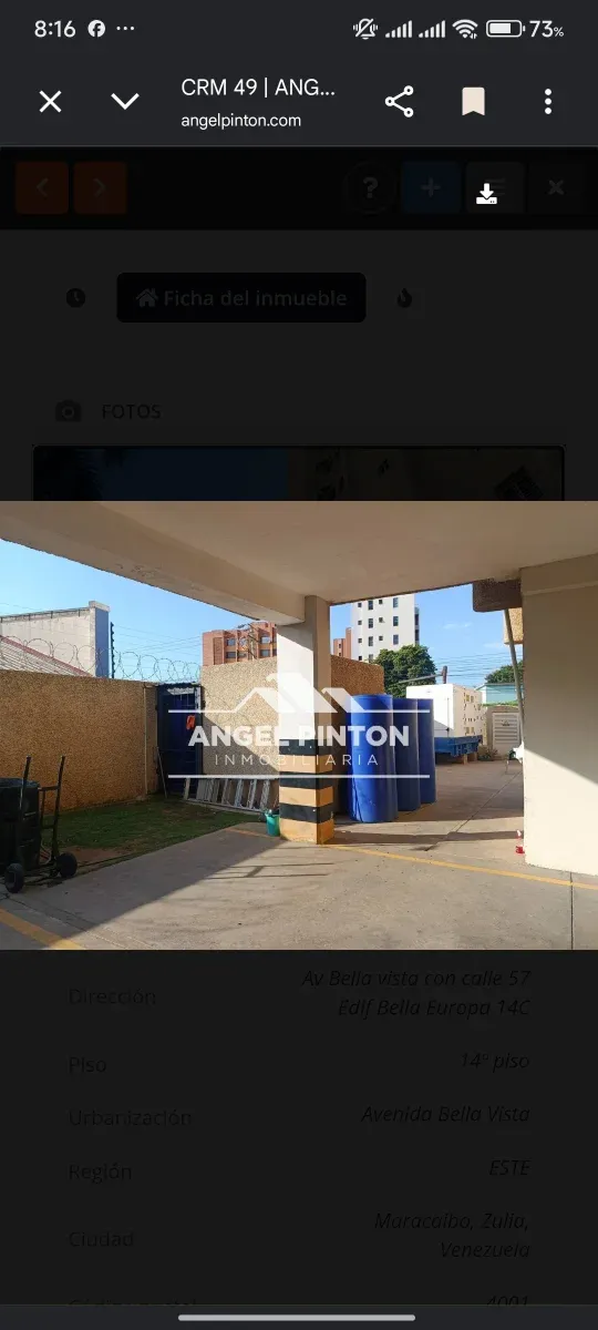 APARTAMENTO VENTA AV BELLA VISTA MARACAIBO VENEZUELA API 9852 - 5