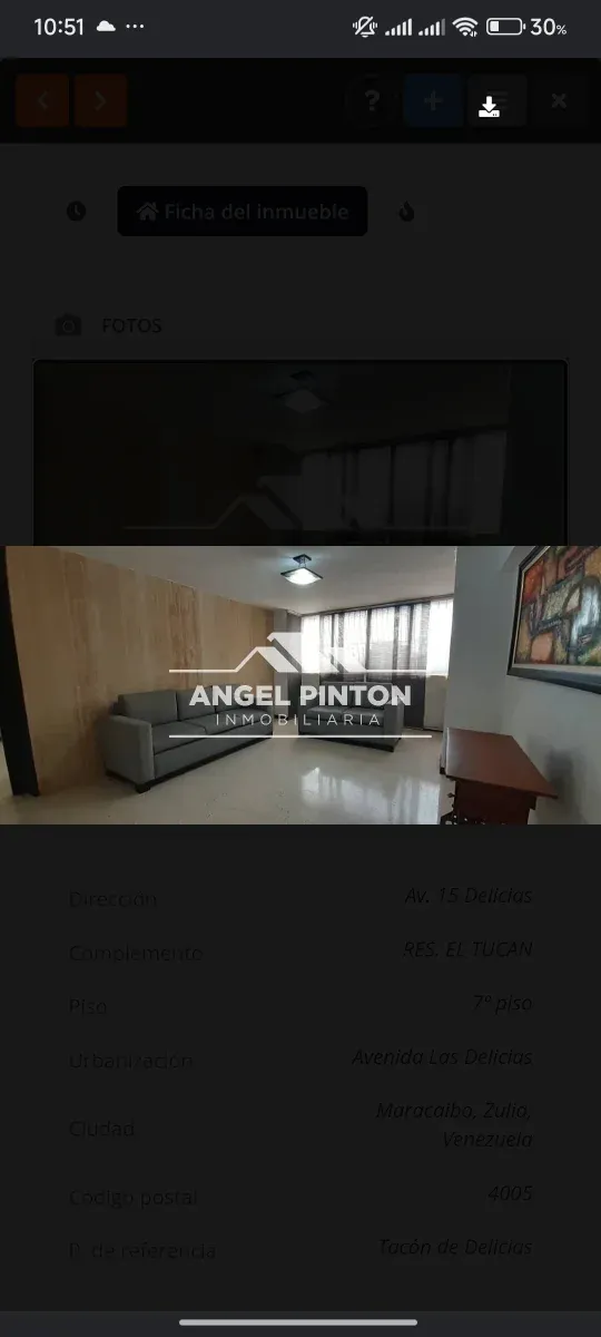 APARTAMENTO ALQUILER AV. LAS DELICIAS MARACAIBO VENEZUELA API 9956 