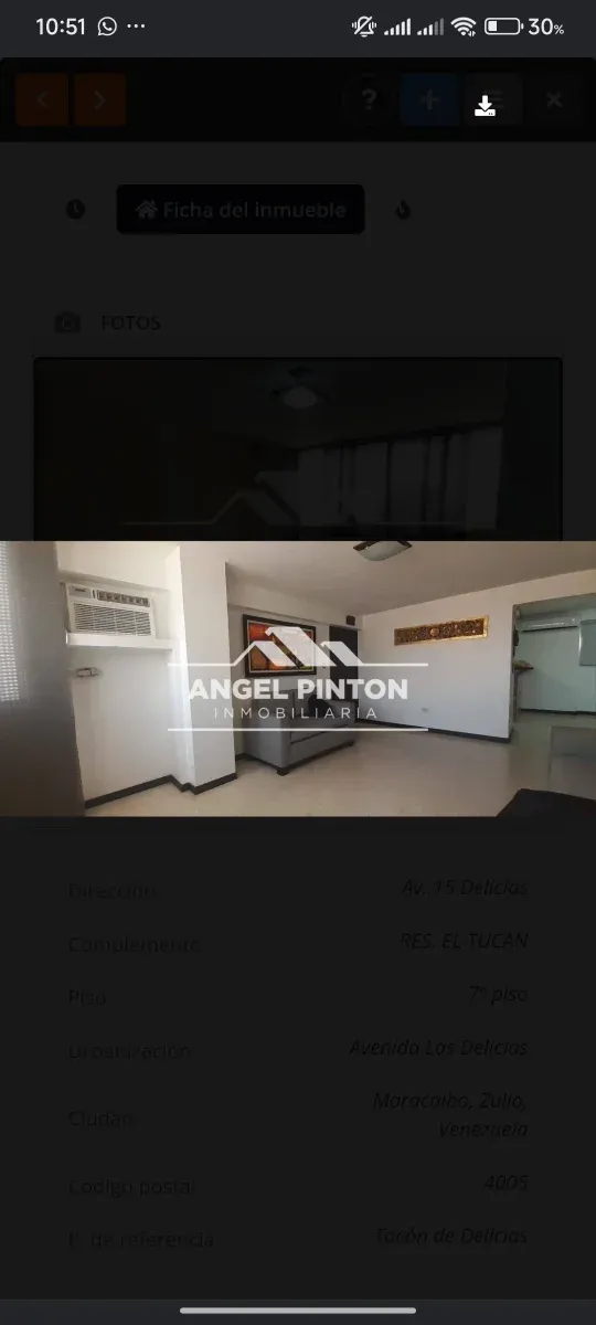 APARTAMENTO ALQUILER AV. LAS DELICIAS MARACAIBO VENEZUELA API 9956  - 7