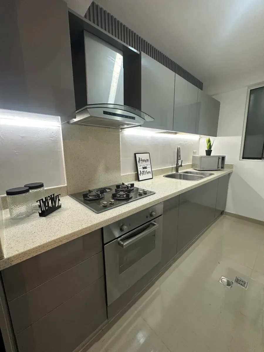 En Venta Apartamento Residencias Tazajal Suites - Tazajal Semi Amoblado Piso bajo