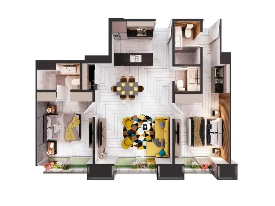 VENTA DE APARTAMENTO DE LUJO 110m2, EN TORRE SKY PARK, LAS MERCEDES - 2