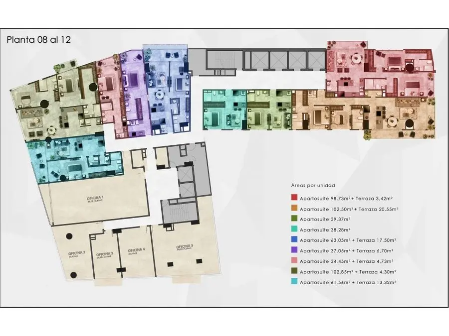 VENTA OFICINA DE LUJO 45.47M2 TORRE PROMENADE, LAS MERCEDES - 2