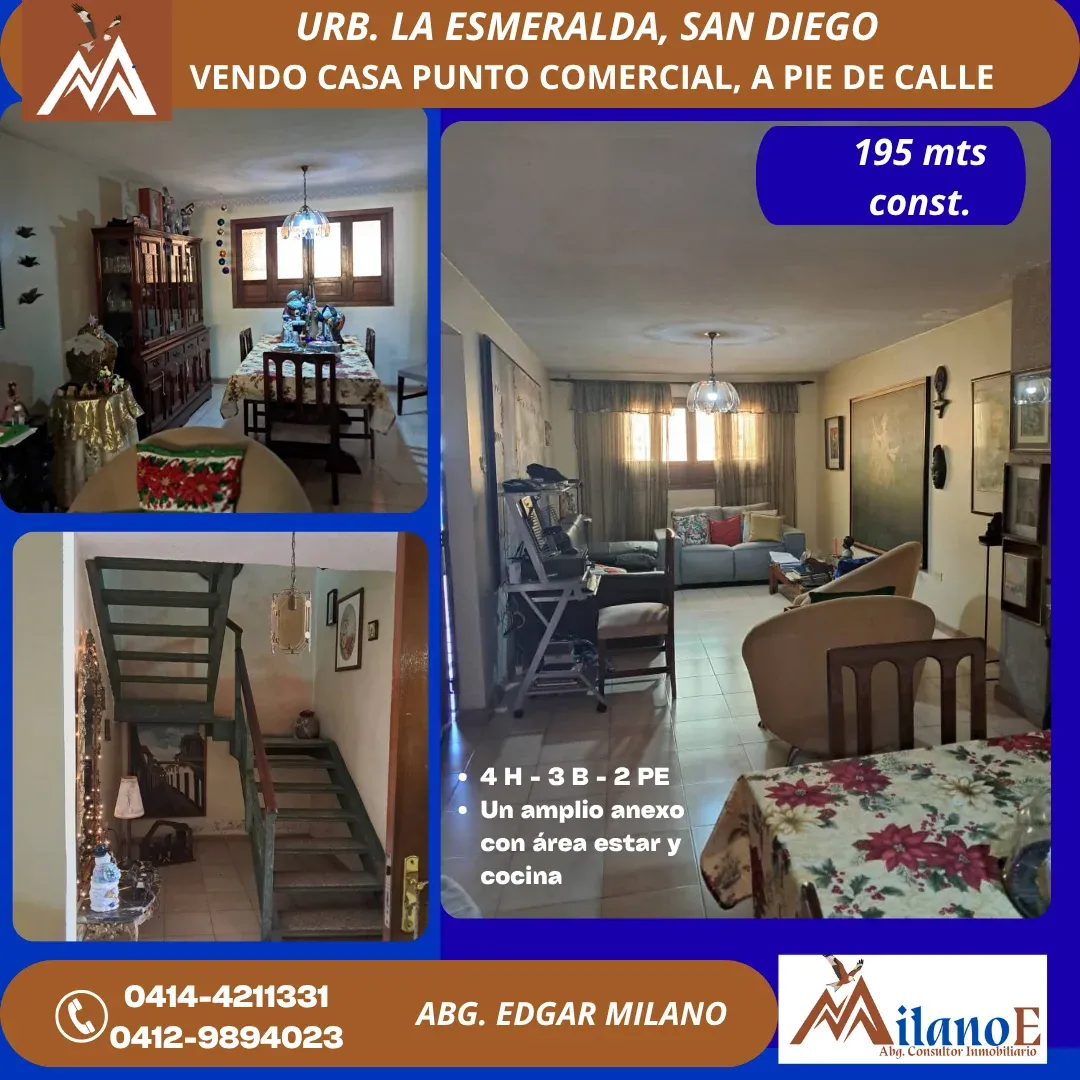 Vende Casa La Esmeralda, San Diego en punto comercial, a pie de calle - 10