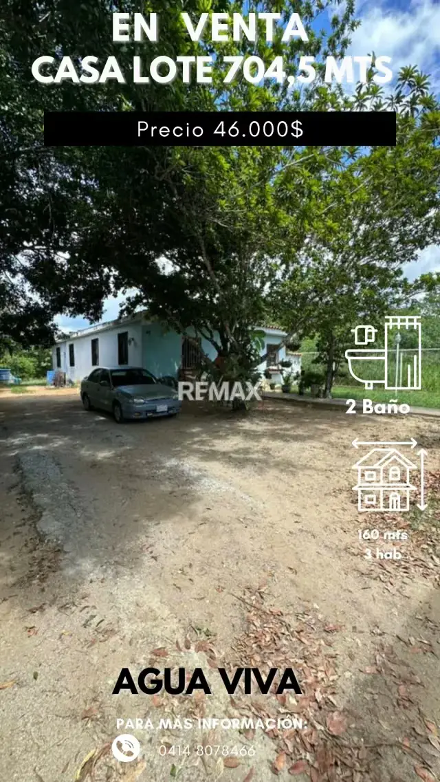 En Venta Casa Lote en Agua Viva Sector Las Cuibas Cabudare