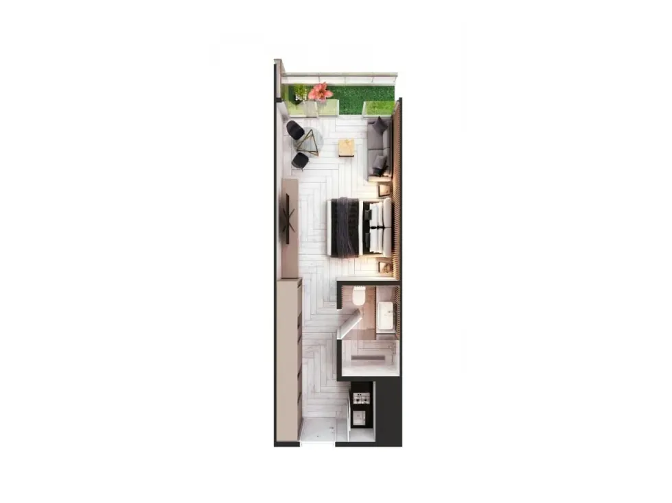 VENTA DE APARTAMENTO DE LUJO 44.40m2 EN TORRE SKY PARK, LAS MERCEDES - 2