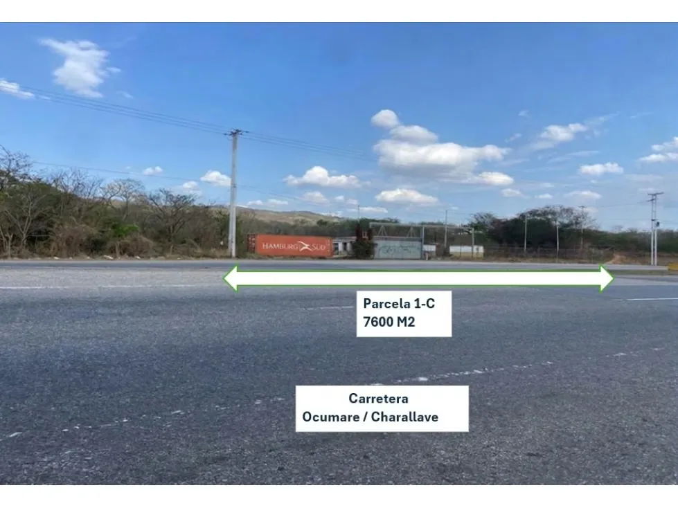 TERRENO COMERCIAL DE 7.600 M2 CARRETERA OCUMARE-CHARALLAVE