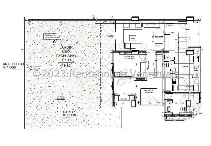 Apartamento (1 Nivel) en Venta en La Lagunita Country Club, Distrito Metropolitano - 24