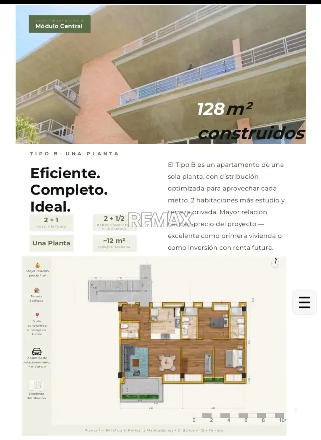 TH Nuevos 3 niveles acabados.128m 3H2.5B2P Terrazas de Alto Hatillo. - 13