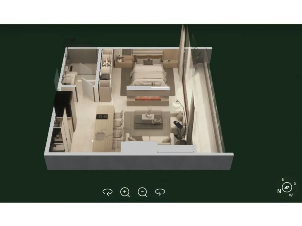 Se vende Apto 55,78m² 1h/1b/1p Las Mercedes - 10