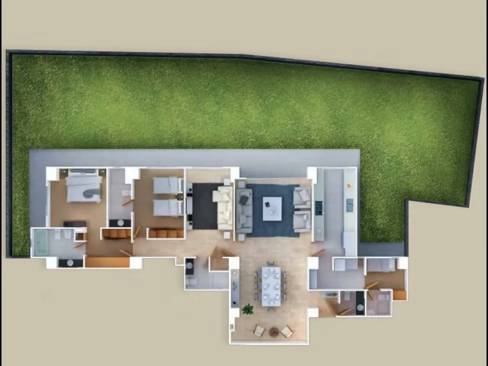 VENTA DE P.B. DE LUJO 430m2, URB. MACARACUAY, MPIO. SUCRE, CARACAS - 2
