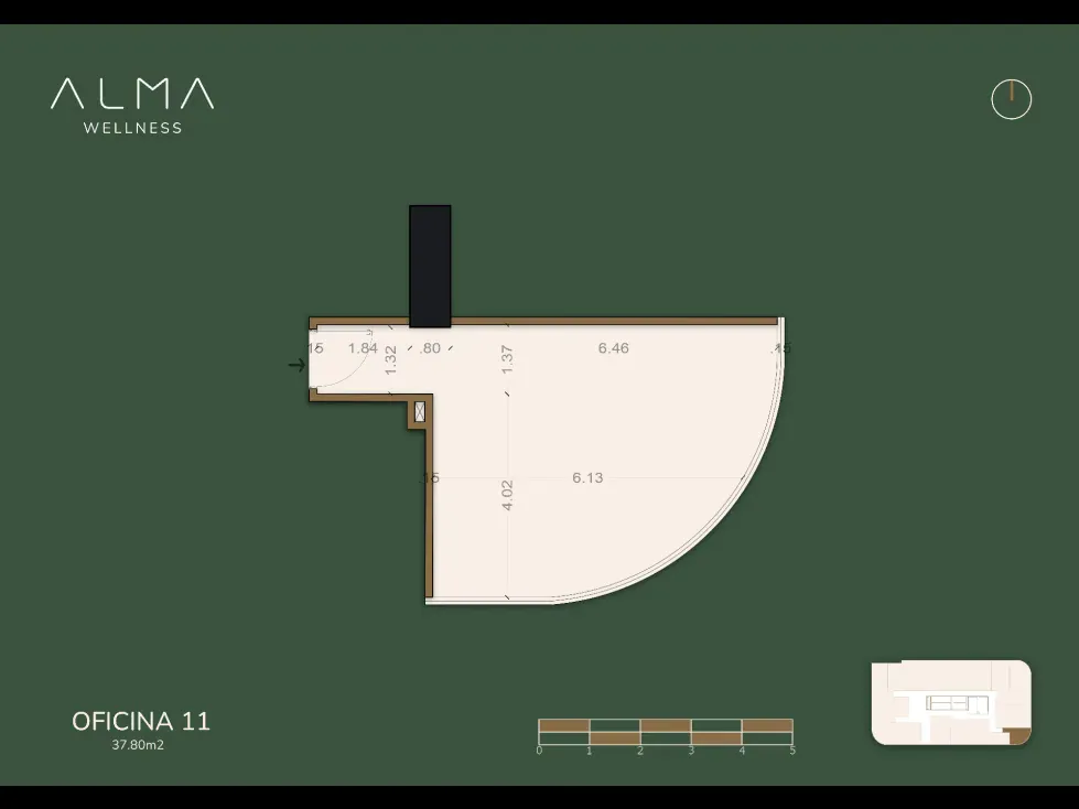 VENTA DE OFICINA CON FINANCIAMIENTO, 37.80m², ALMA WELLNESS CARACAS - 2